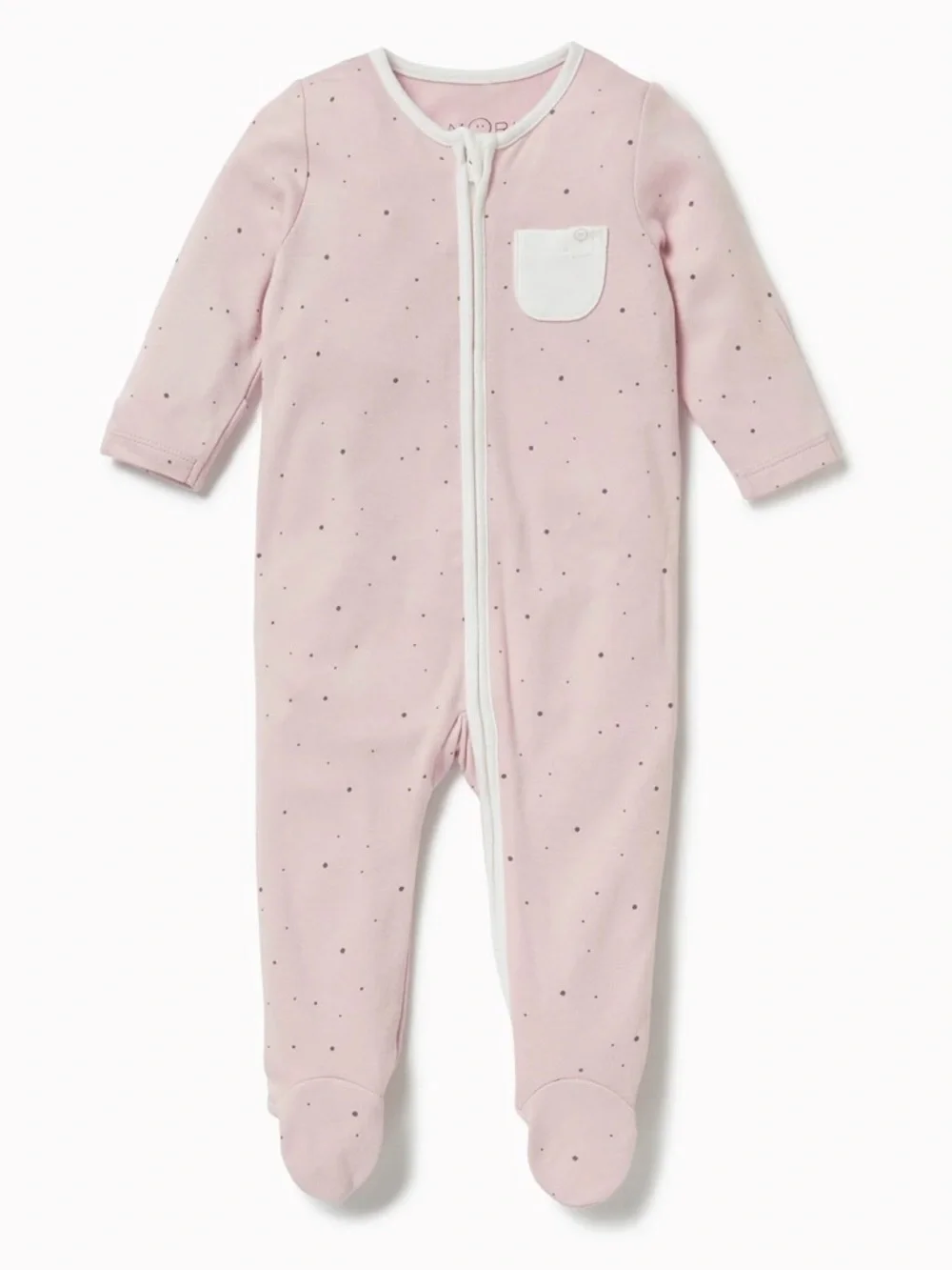 Mori Clever Stardust Zip Baby Pajamas